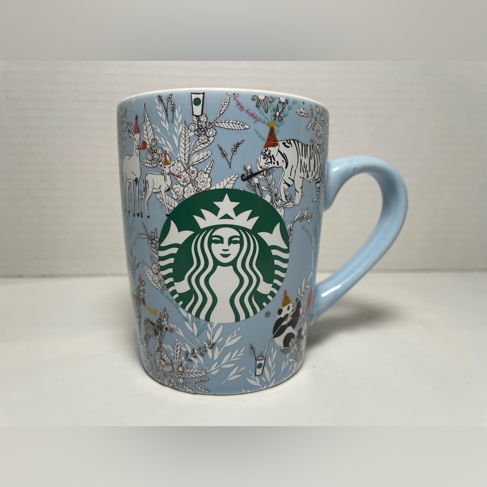 Starbucks Birthday Party Zoo Animals 10oz Coffee Cup